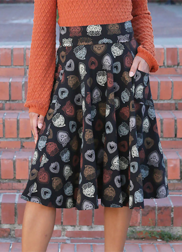 Effie's Heart Sojourn Skirt Sacre Coeur Print