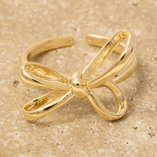 Ribbon Bow Open Band Ring