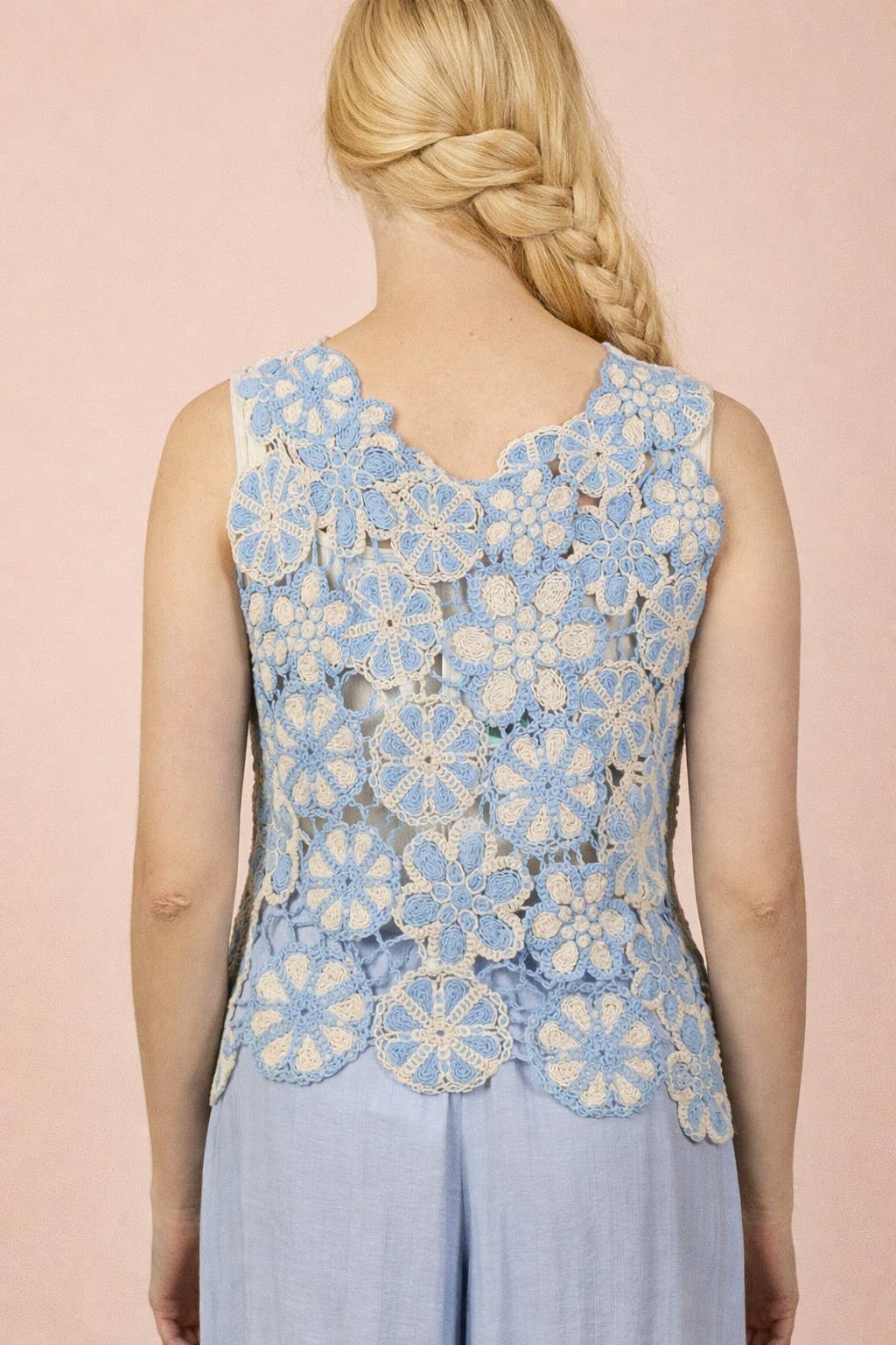 Floral Lace Crochet Top