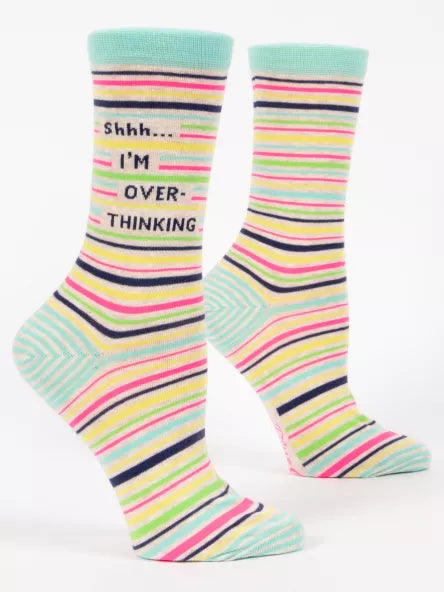 Blue Q Overthinking Socks