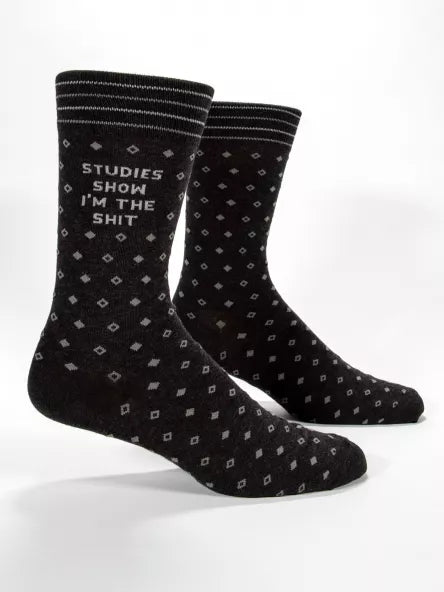 Blue Q Studies Show Men's Crew Socks