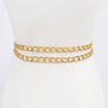 Chain Faux Leather Belt