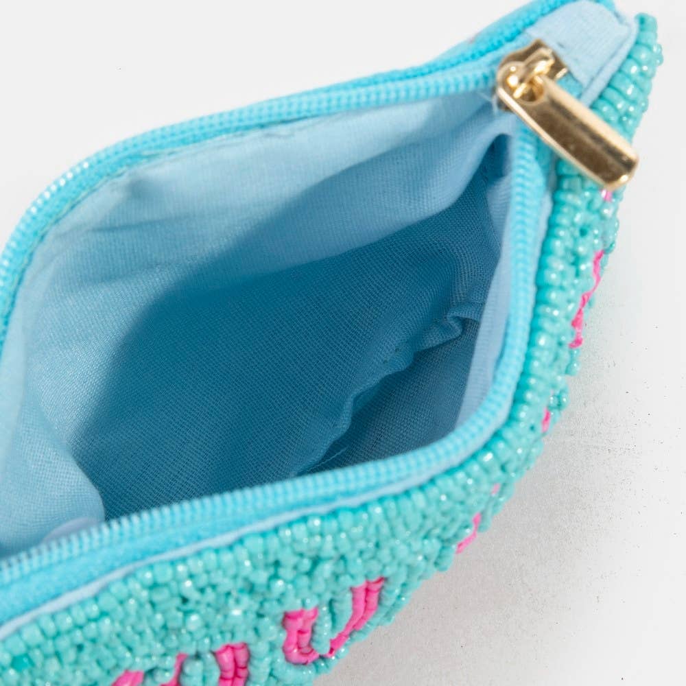 You Cant Afford Me Beaded Coin Purse