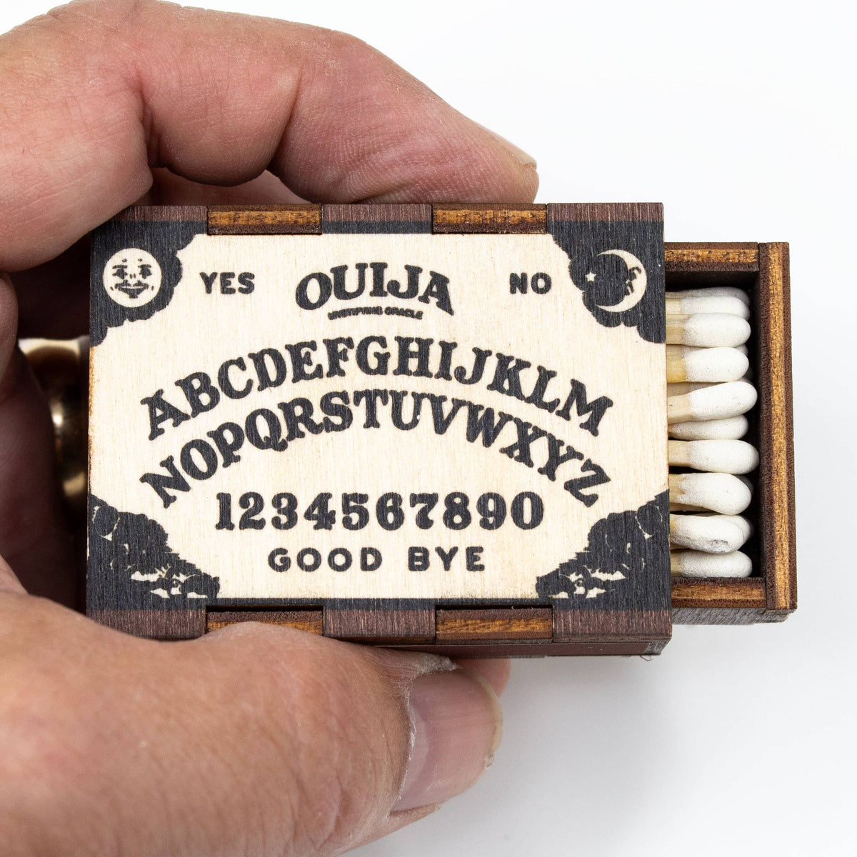 Ouija Board Wooden Matchbox