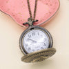 Vintage Gold Rose Pocket Watch Necklace