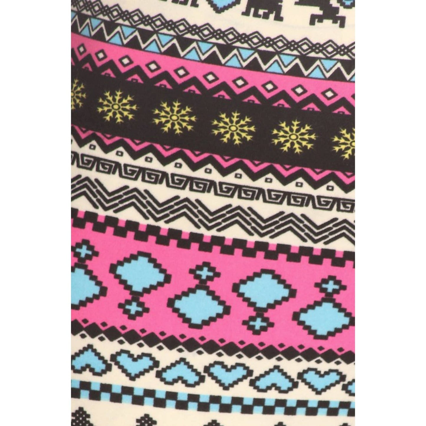 Colorful Winter Print Leggings