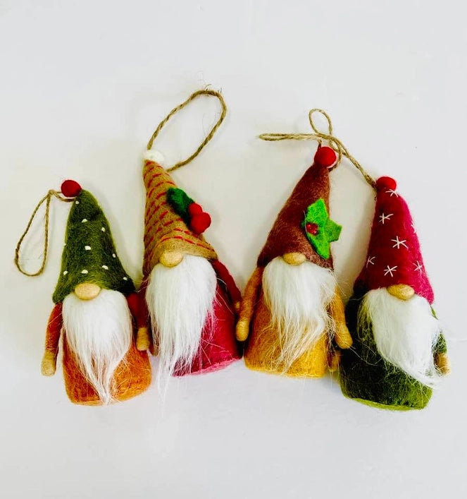 Felt Gnome Ornament