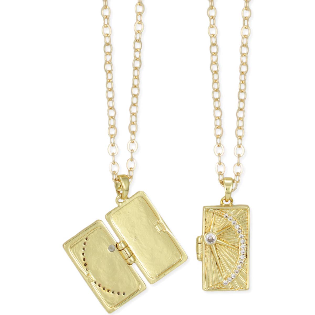 Lunar Memories Moon Locket Necklace