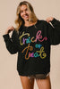 Tinsel Trick or Treat Pullover