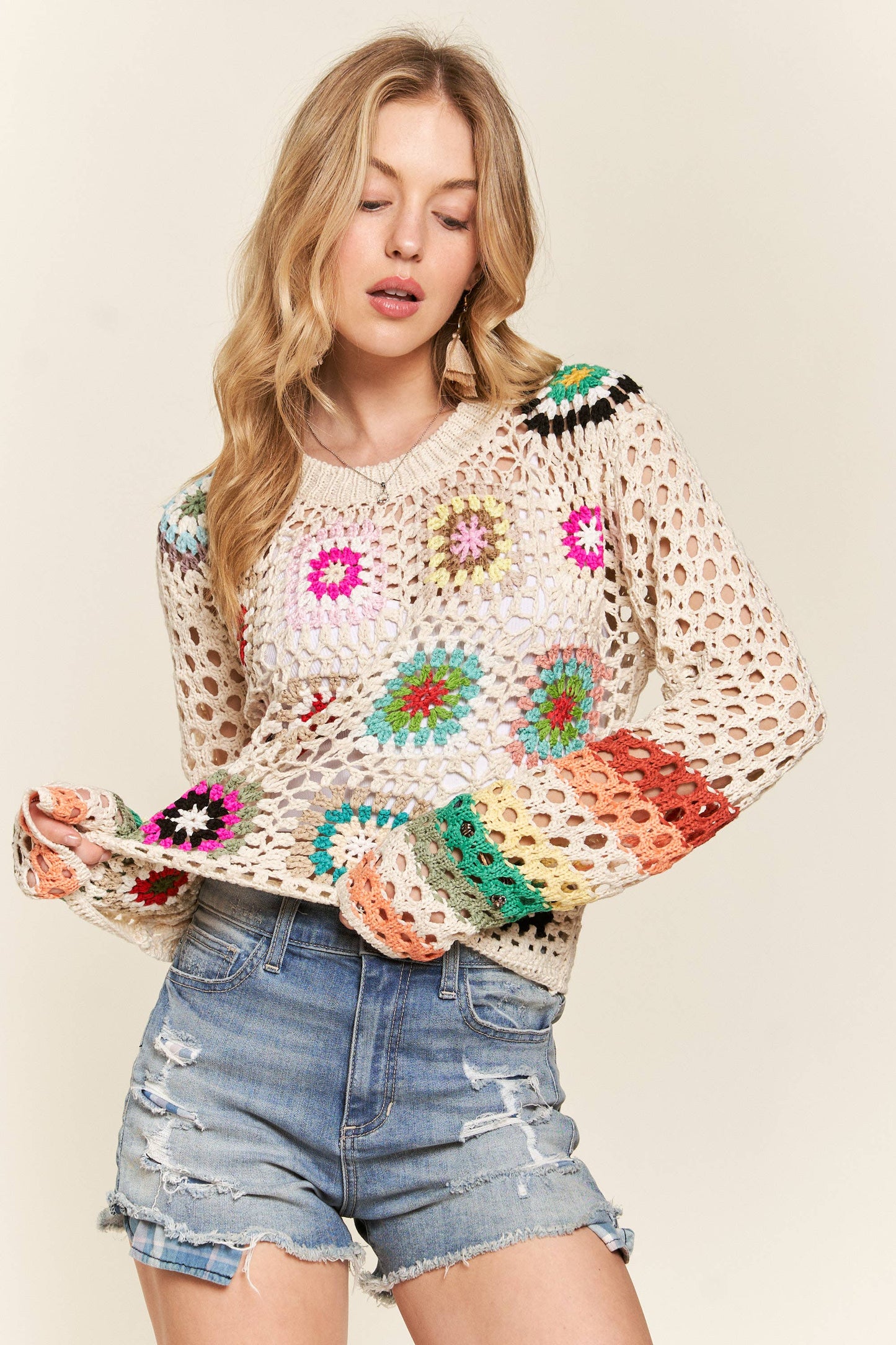 Granny Squares L/S Top