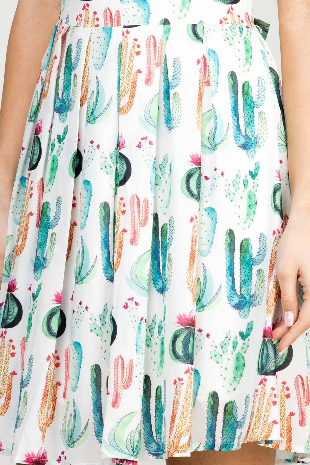 Cactus Fit & Flare Dress