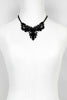 Elegant Filigree Cutout Statement Necklace