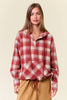 Lightweight Pullover Flannel Hoodie