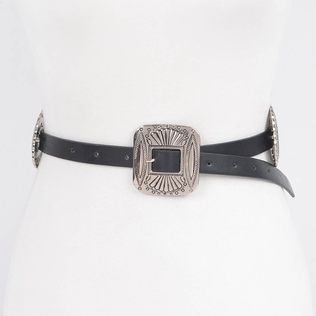 Western Style Multi Metal Belt