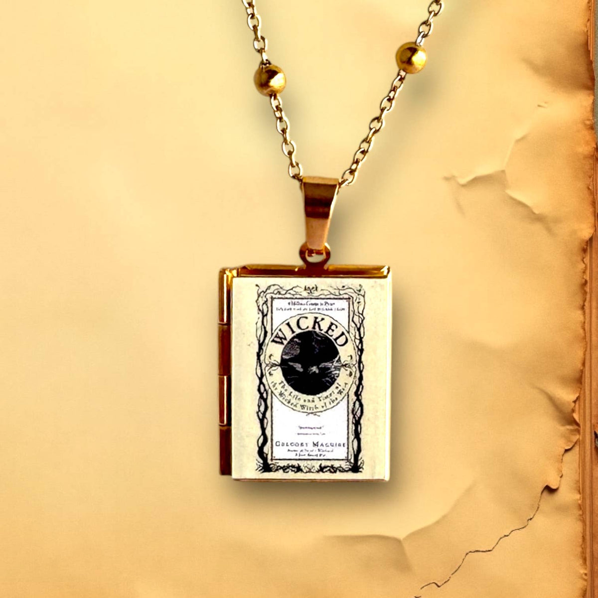 Wicked Book Locket Necklace