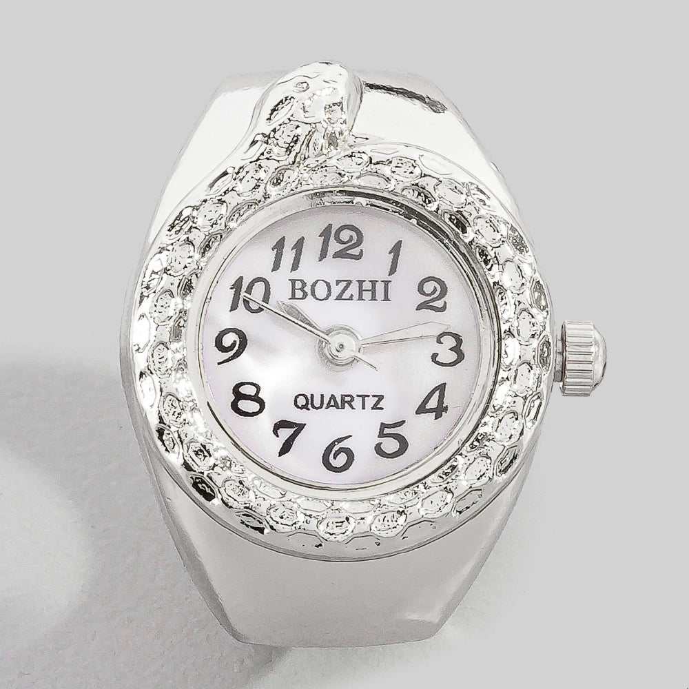 Stainless Steel Snake Ring Watch