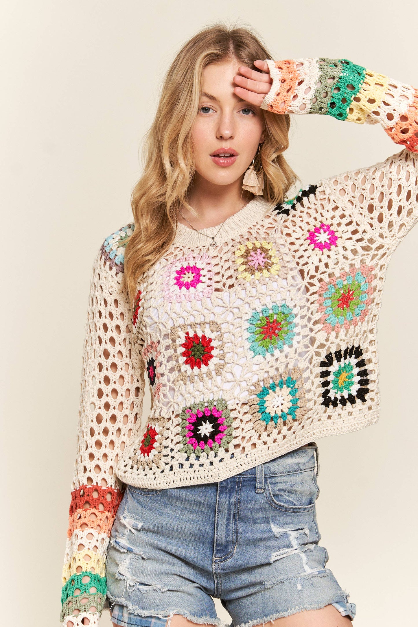 Granny Squares L/S Top