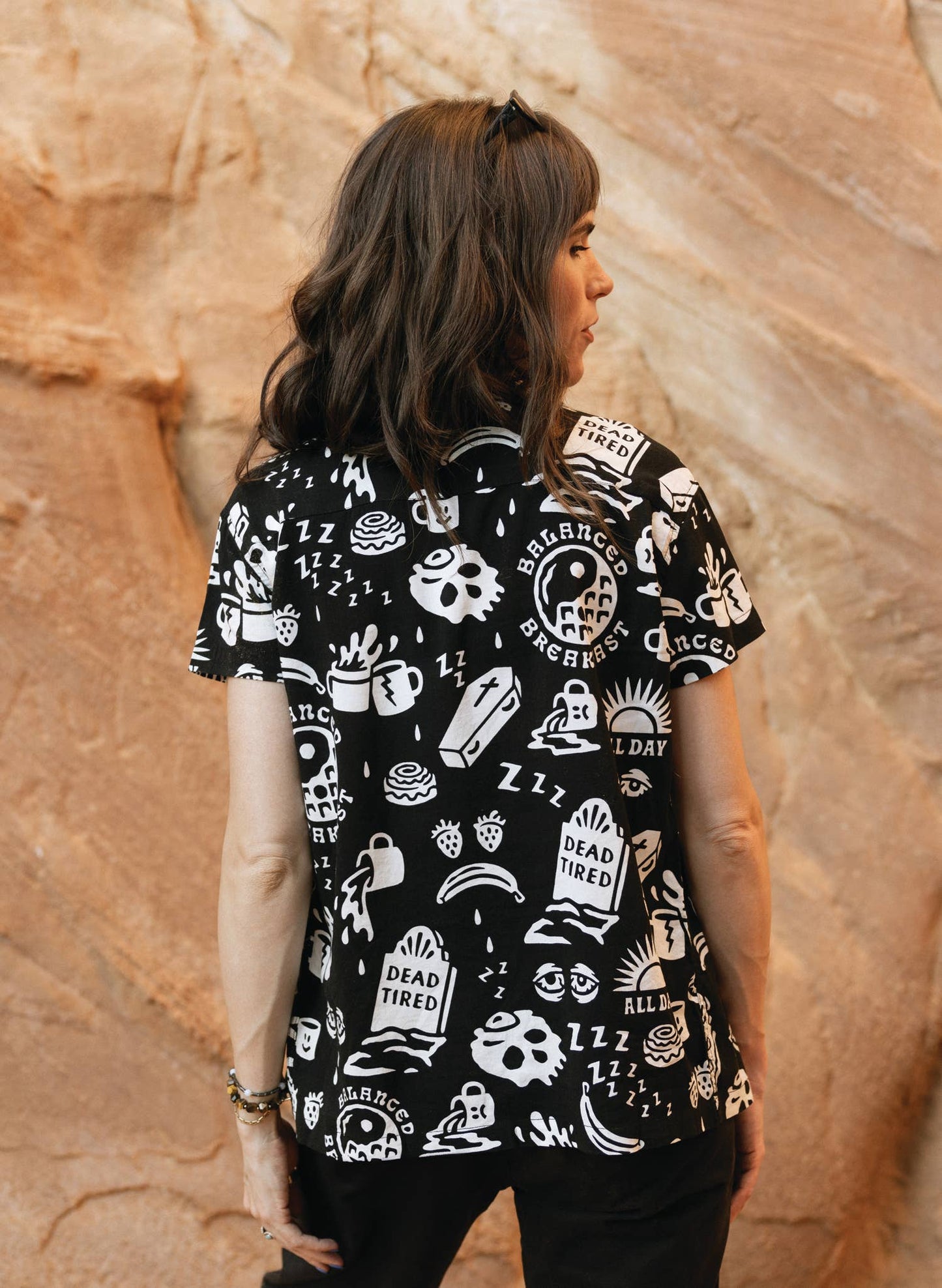 Dead Tired Coffee Button Down Shirt