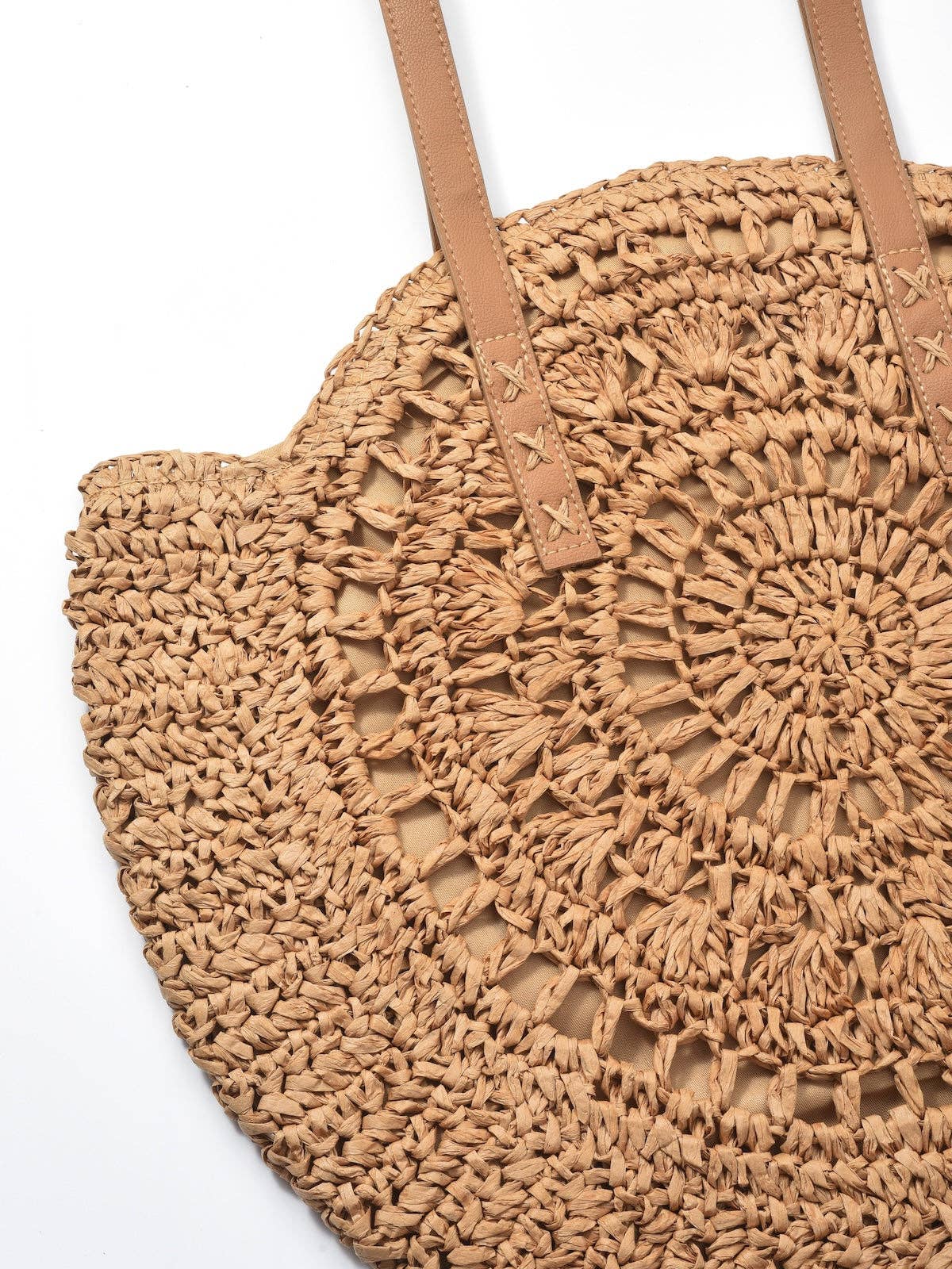 Round Hollow Woven Bag