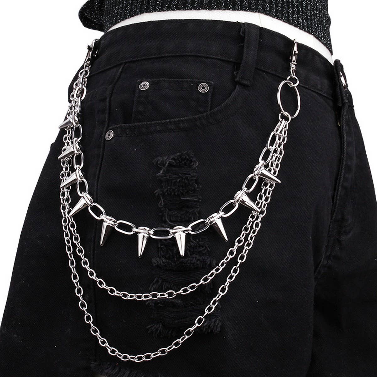 Punk Rivet Chain Belt
