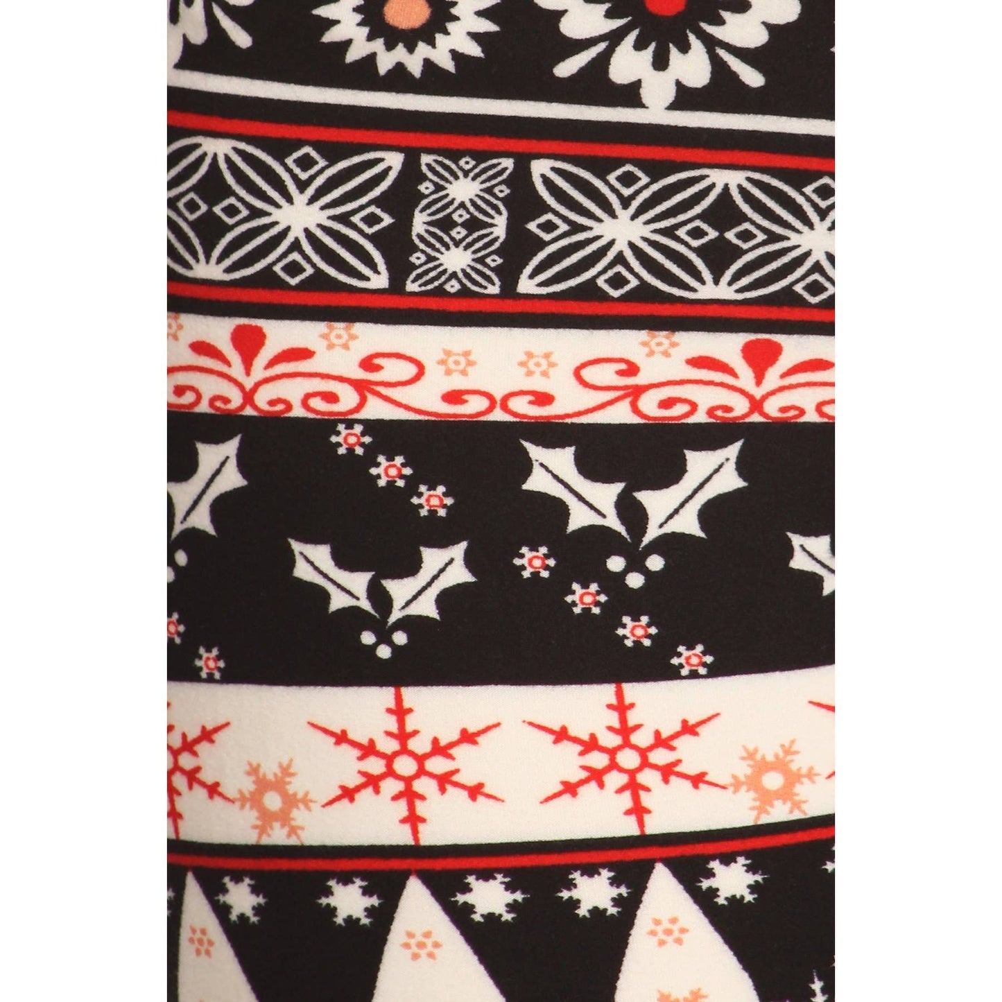 Three Tone Winter Print Leggings