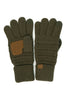 C.C Knitted Touch Screen Compatible Gloves