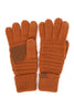 C.C Knitted Touch Screen Compatible Gloves