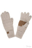 C.C Knitted Touch Screen Compatible Gloves