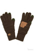 C.C Knitted Touch Screen Compatible Gloves