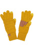 C.C Knitted Touch Screen Compatible Gloves