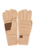 C.C Knitted Touch Screen Compatible Gloves