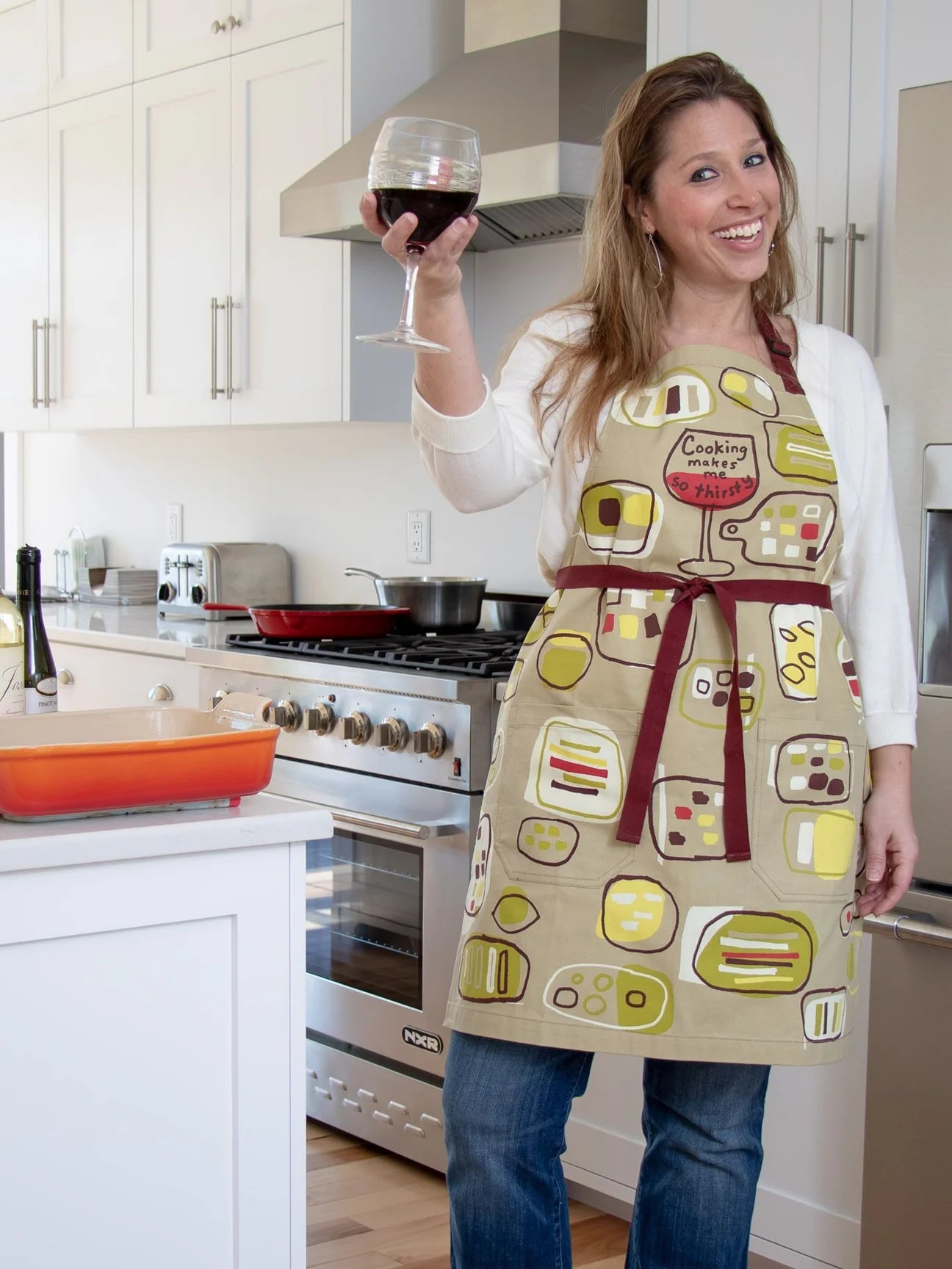 Cooking Makes Me So Thirsty Apron