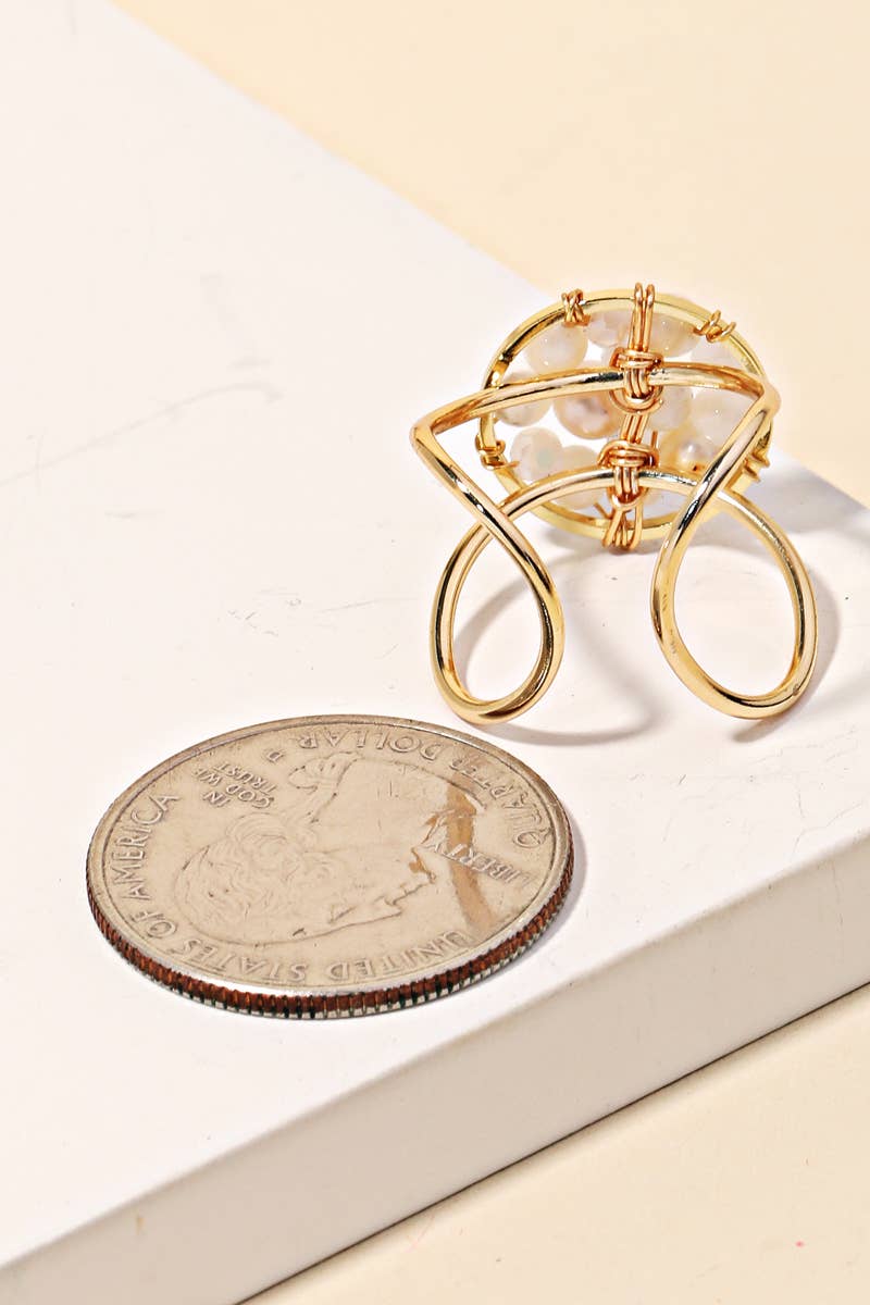 Circle Beaded Ring