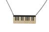 Wooden Piano Keys Necklace