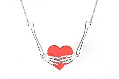 Bone Heart Necklace