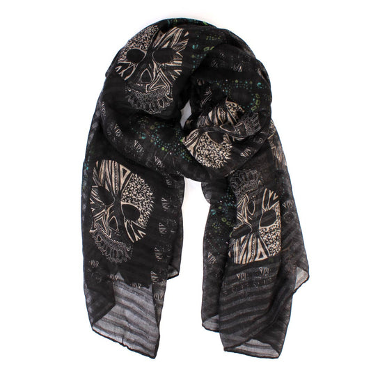 Sugar Skull Oblong Scarf