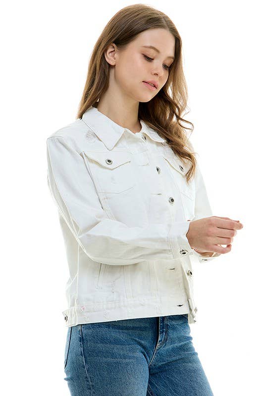 White Denim Jacket