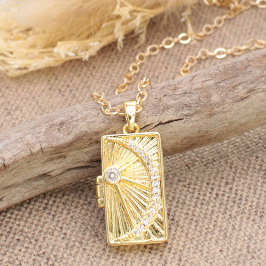 Lunar Memories Moon Locket Necklace
