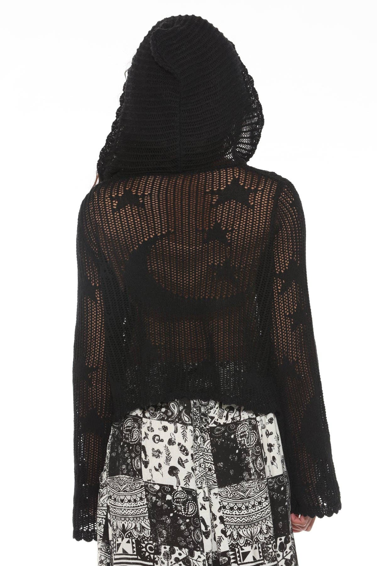 Celestial Cropped Zip Hoodie