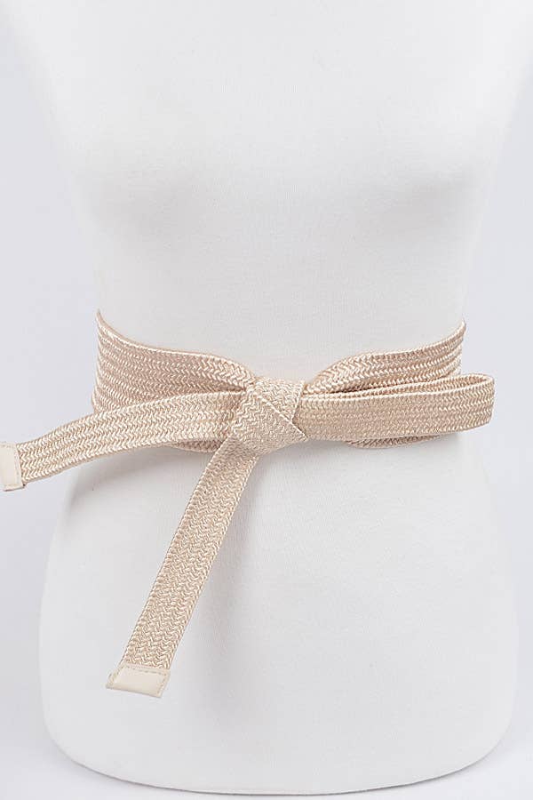 Weaved Ribbon Elastic Belt