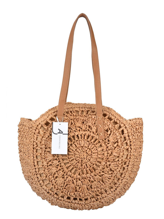 Round Hollow Woven Bag