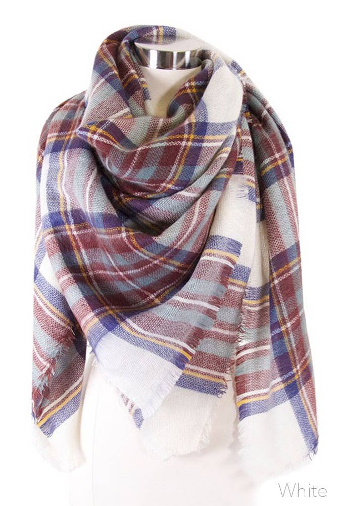 Plaid Blanket Scarf