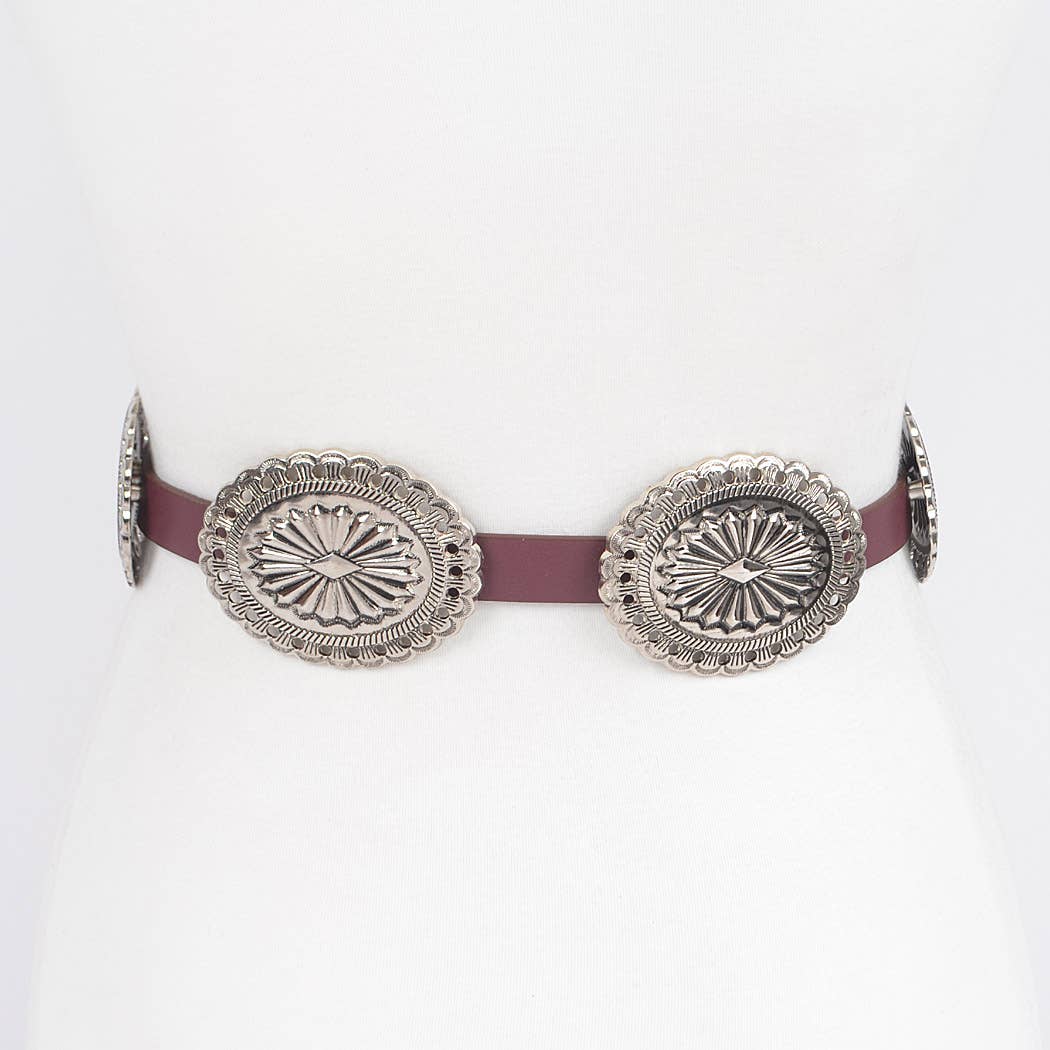 Western Style Multi Metal Belt