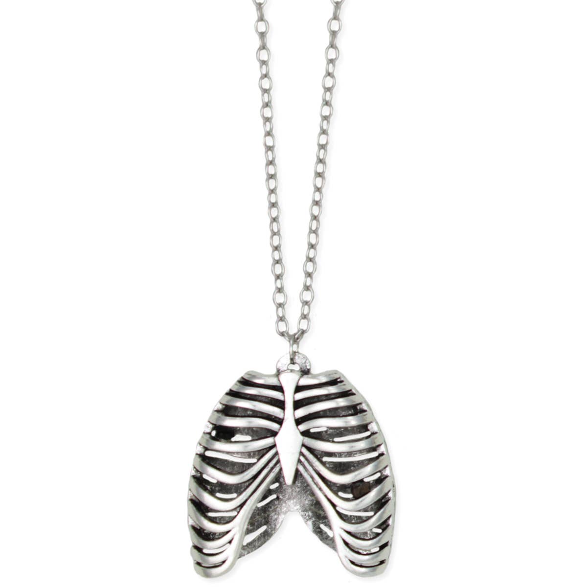 Silver Ribcage Necklace