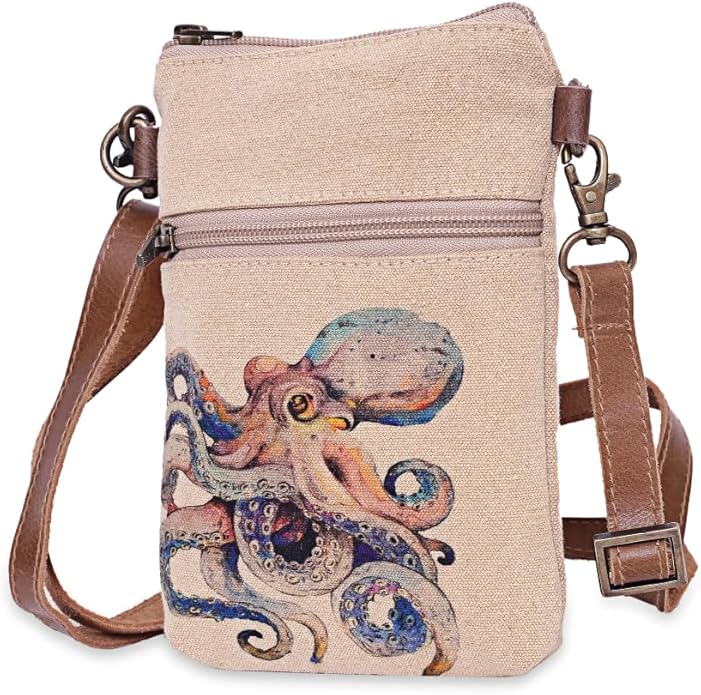 Canvas Crossbody Cellphone Sling Bag