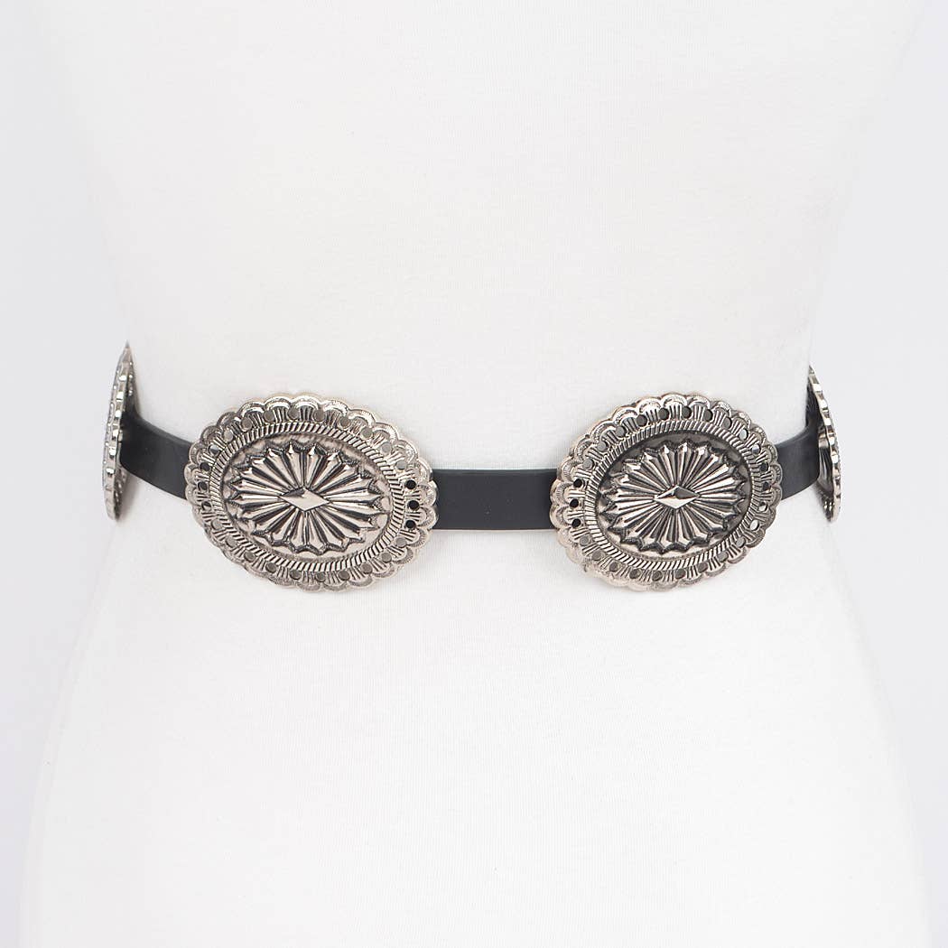 Western Style Multi Metal Belt