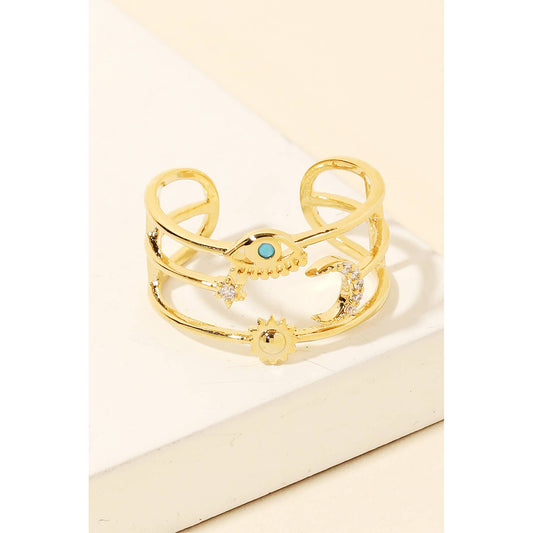 Evil Eye Celestial Ring