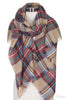 Oversized Plaid Blanket Scarf