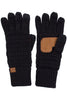 C.C Touch Screen Metallic Gloves