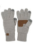 C.C Touch Screen Metallic Gloves